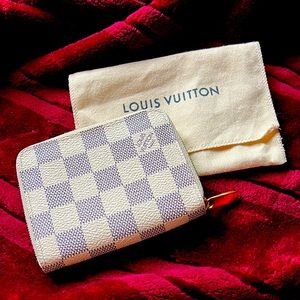 Louis Vuitton Damier Azur Small Zippy Coin Purse